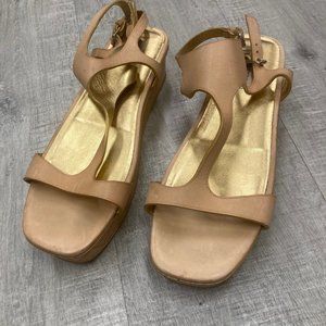 Valentino Sandal size 39 European 9 US Color Nude